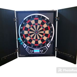 HALEX Electronic Dark Board In Cabinet 22x27"